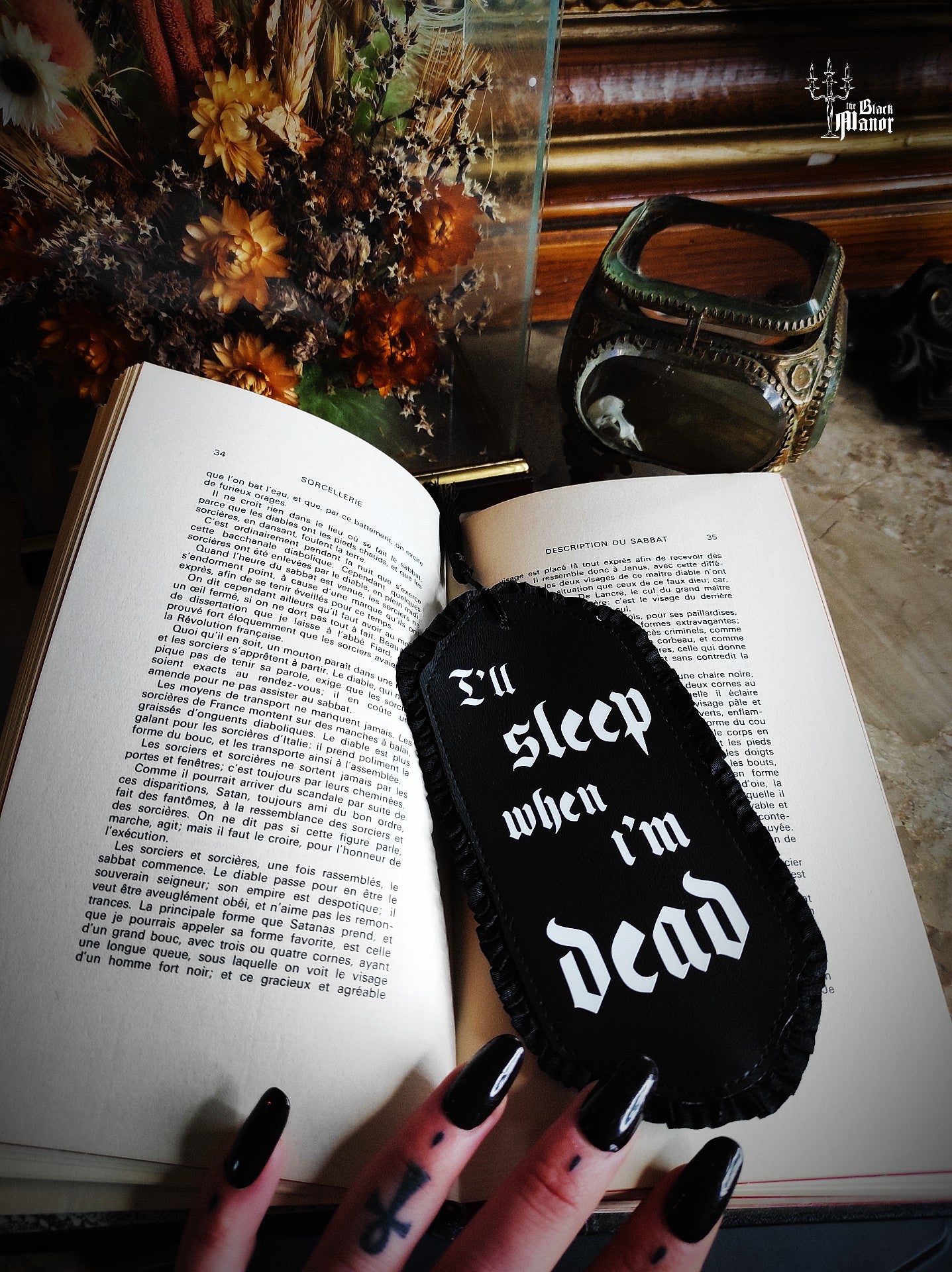 Marque Page "I'll Sleep When I"m Dead"