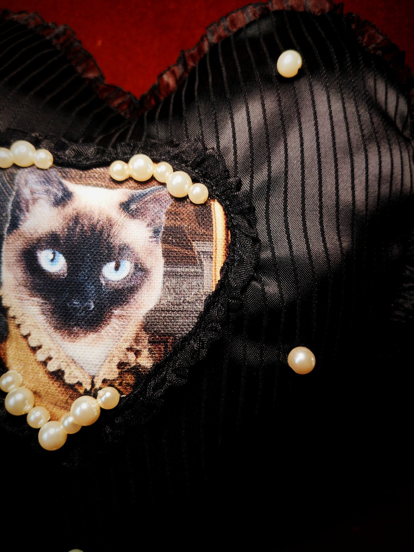 Coussin coeur (Mina) "Purr Amor"