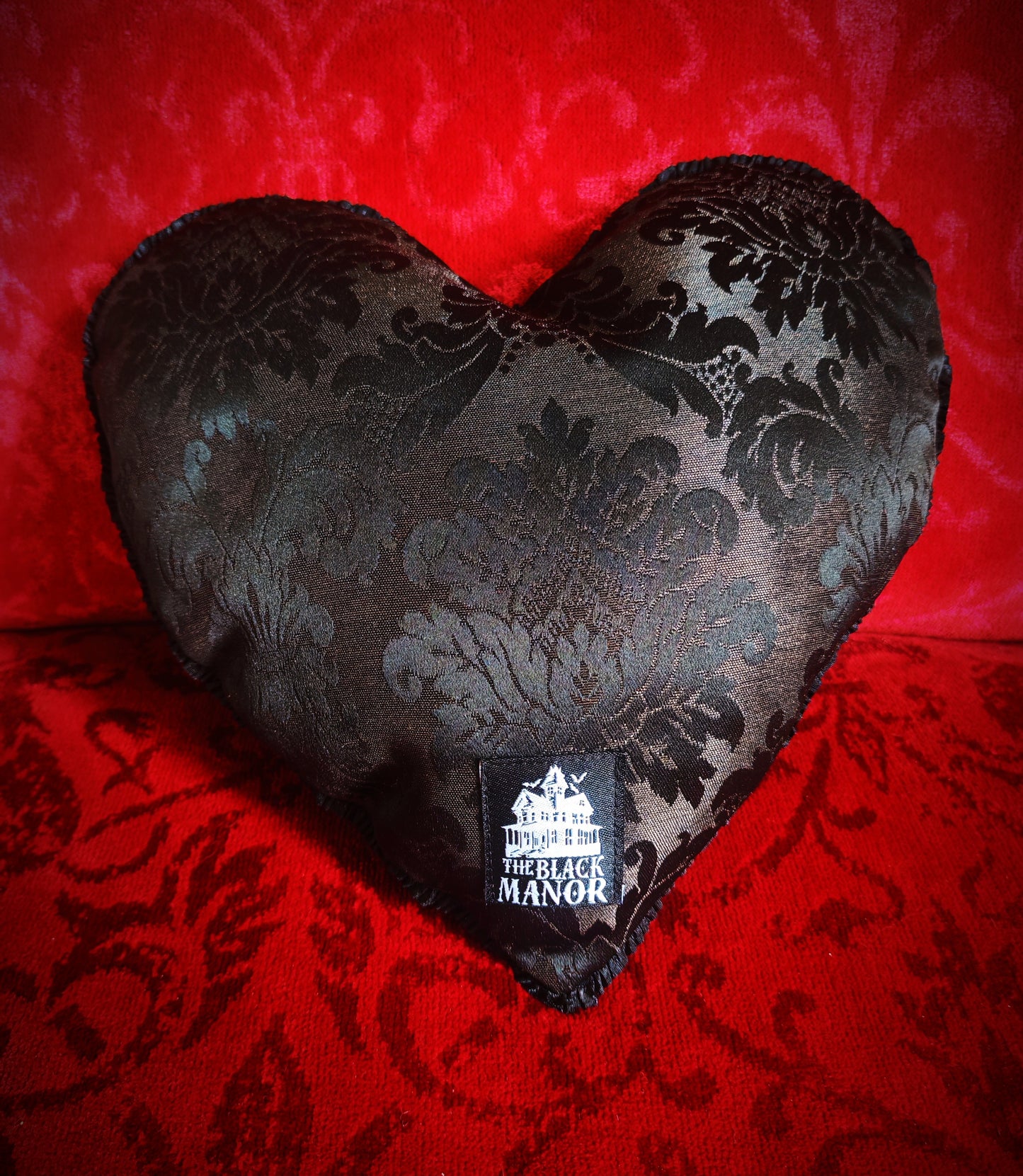 Ensemble Coussins coeur "Frankenstein"