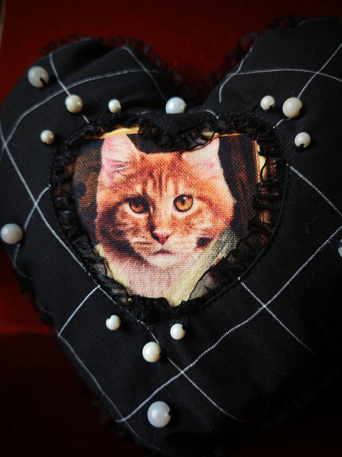 Coussin coeur (Rocket) "Purr Amor"