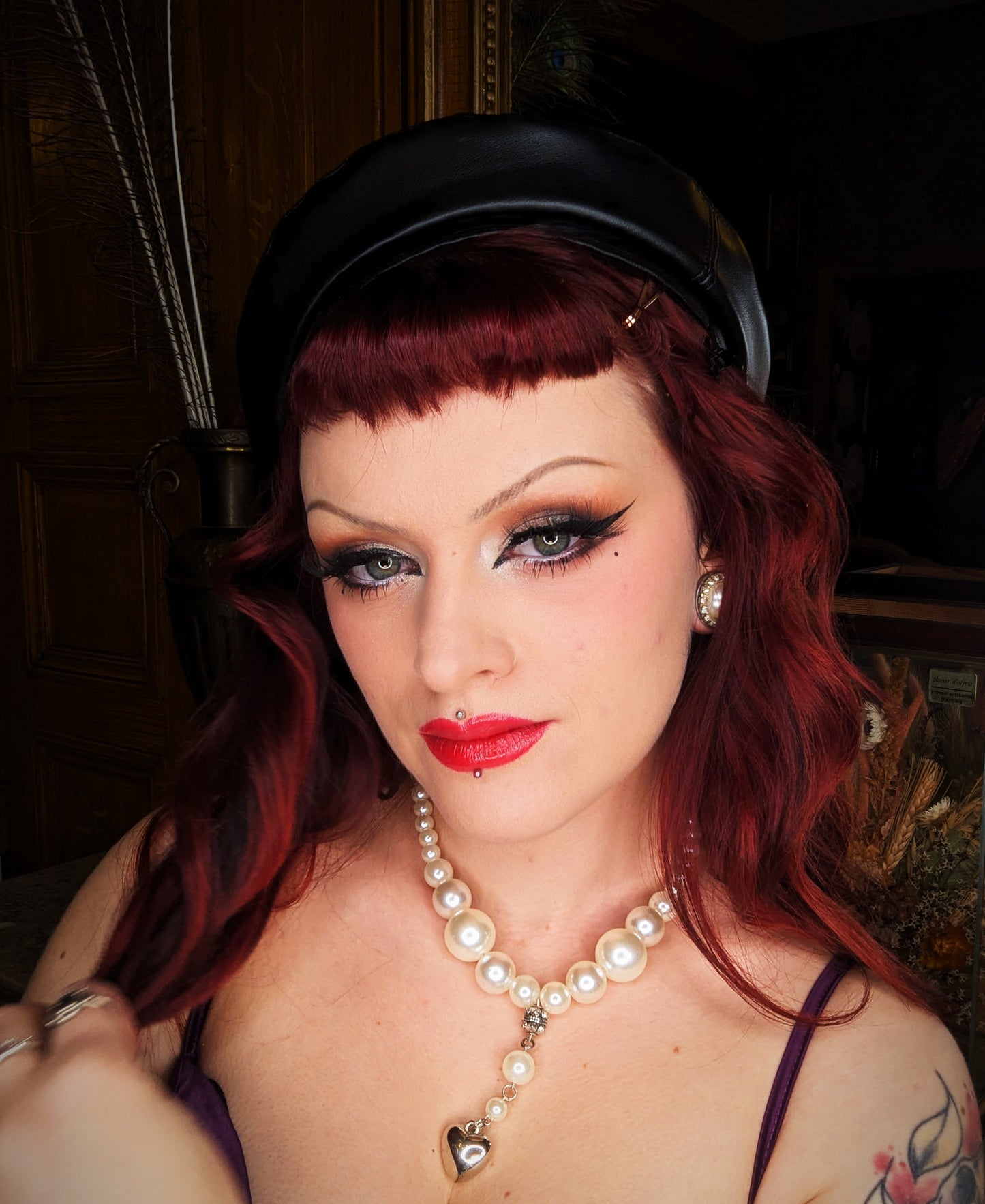 Béret (tartan) "Vintage Darling"
