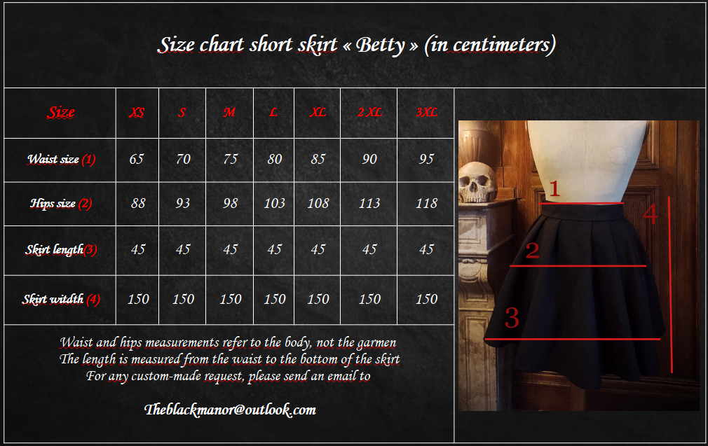 Jupe patineuse courte "Betty"