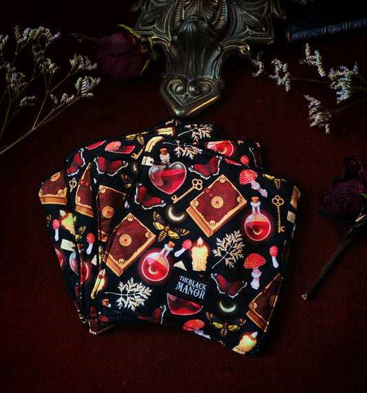 (4 pcs) Lingettes démaquillantes "Haunted Crypt"