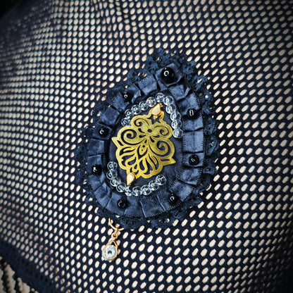 Broche "Larme de minuit"