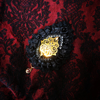 Broche "Larme de minuit"