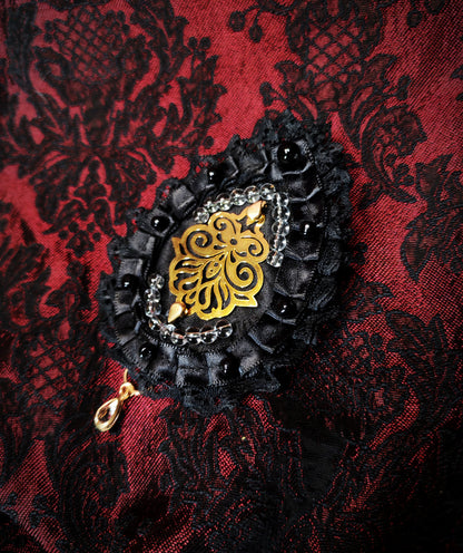 Broche "Larme de minuit"