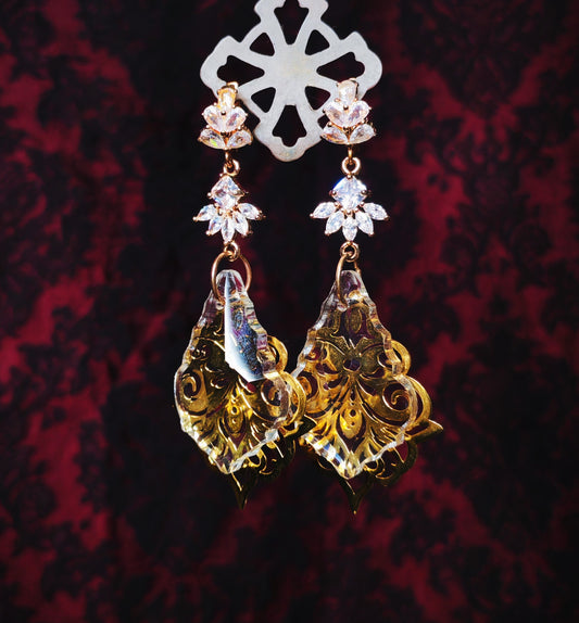 Boucles d'oreilles "Lustre funèbre" Modèle 1