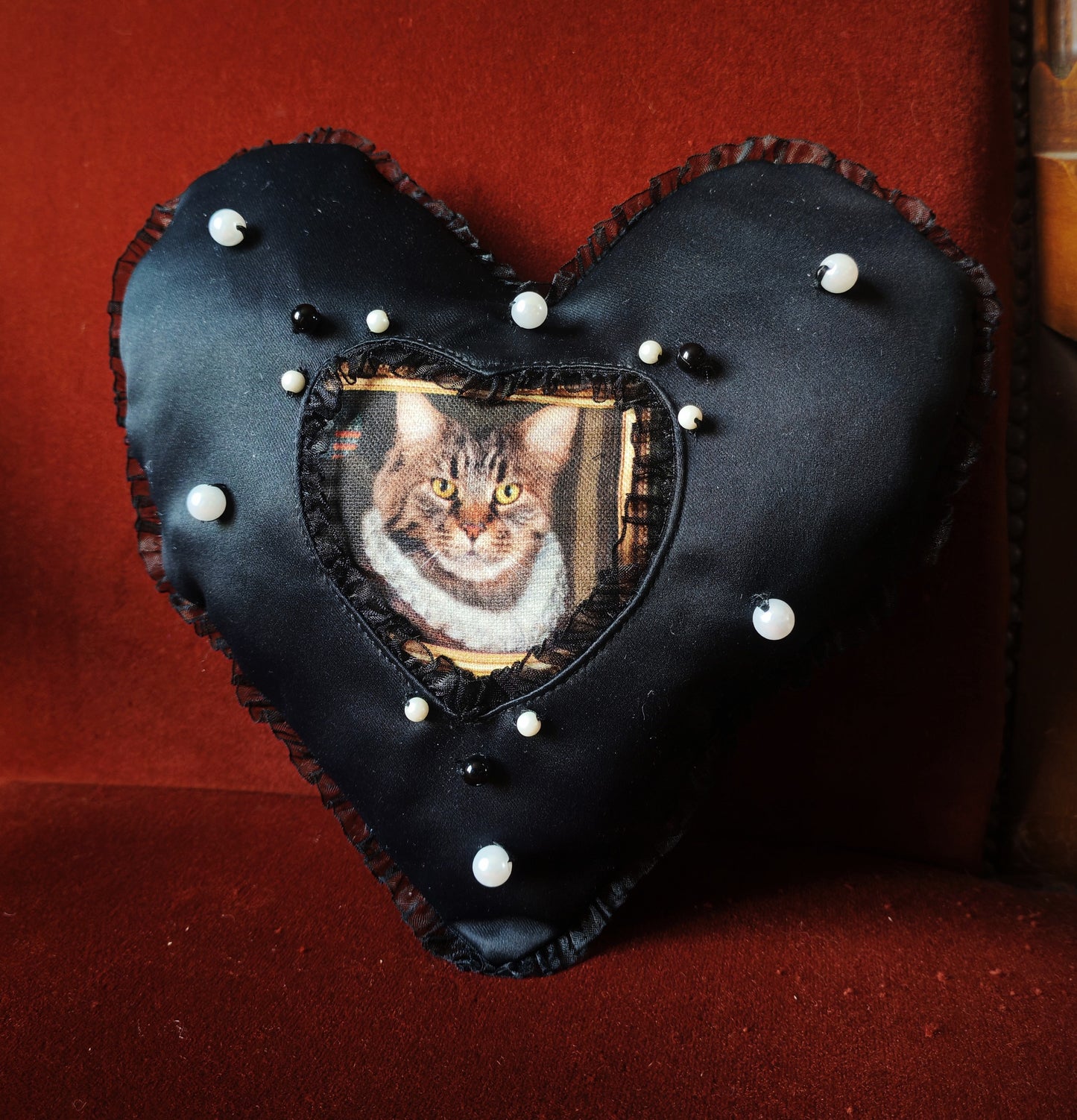 Coussin coeur (Nyx) "Purr Amor"