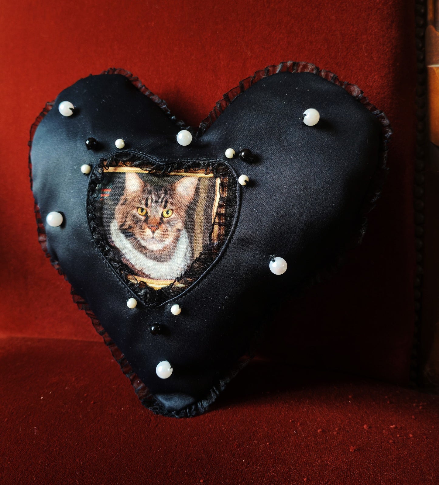 Coussin coeur (Nyx) "Purr Amor"