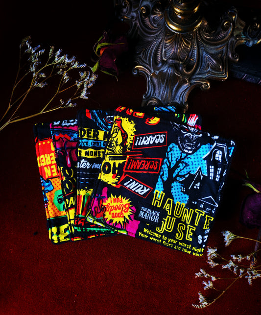 (4 pcs) Lingettes démaquillantes "Haunted Crypt"