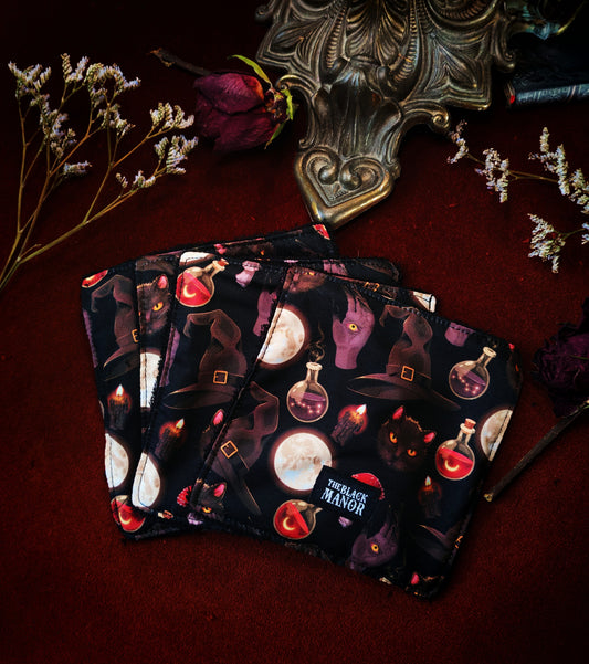 (4 pcs) Lingettes démaquillantes "Haunted Crypt"