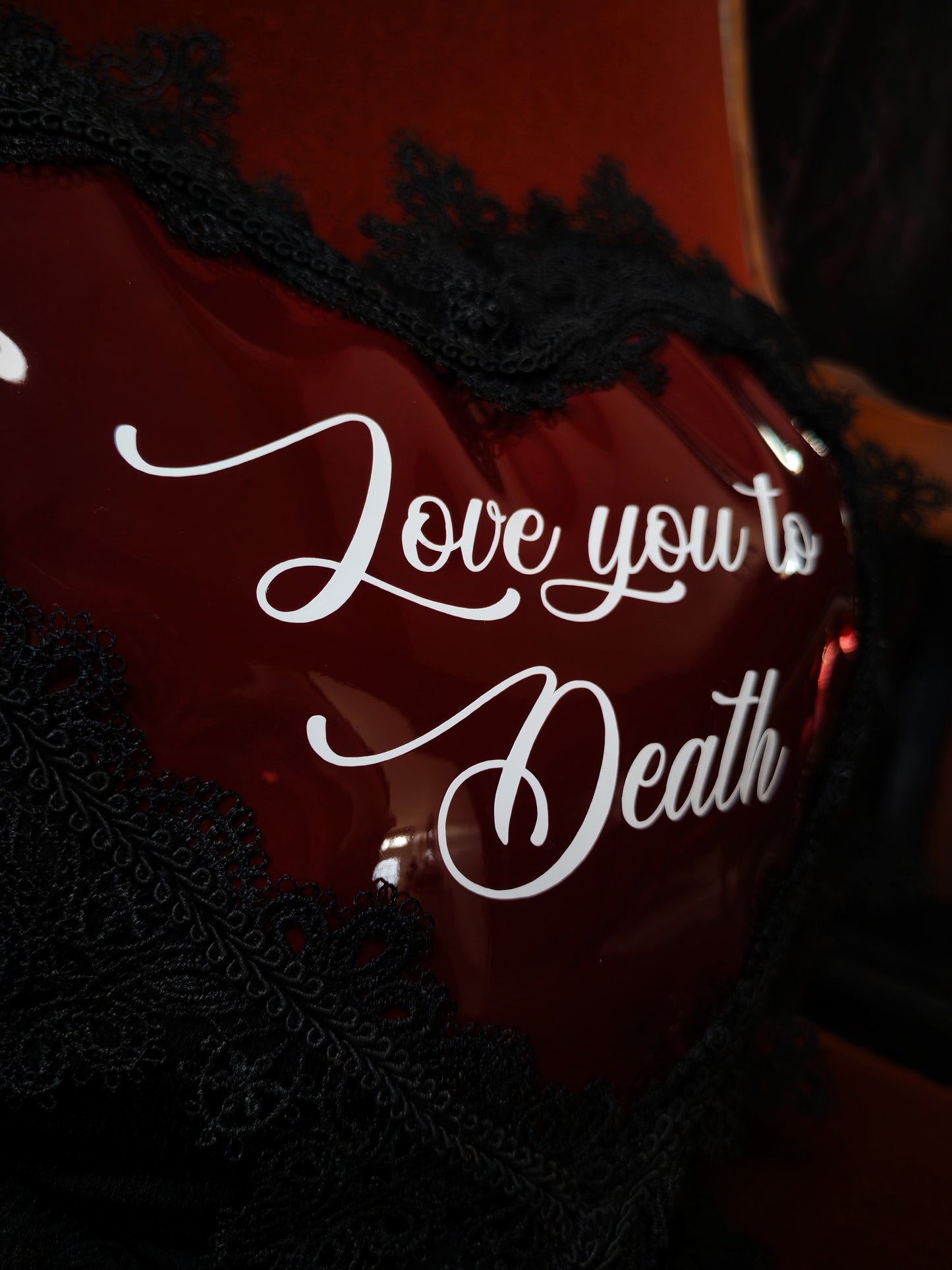 Coussin "Love you to death"