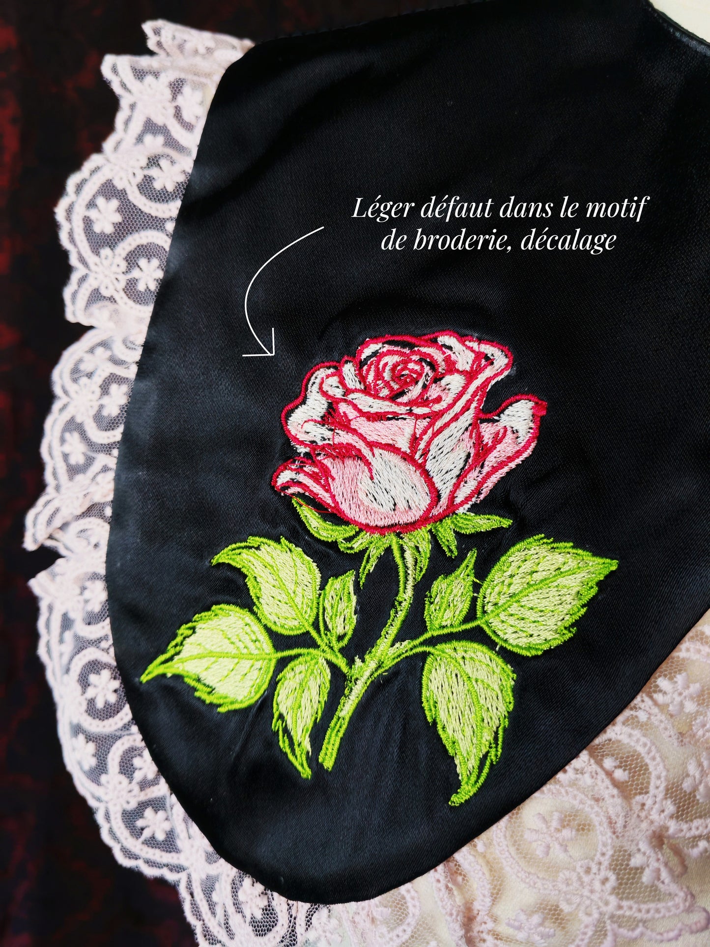 Col Amovible "Rose Poudrée"