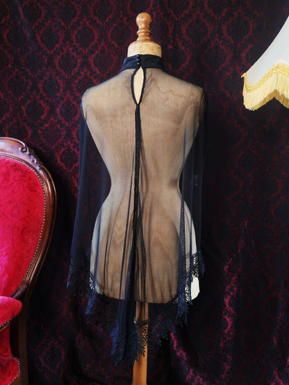 Poncho mesh "Romantic Halo"