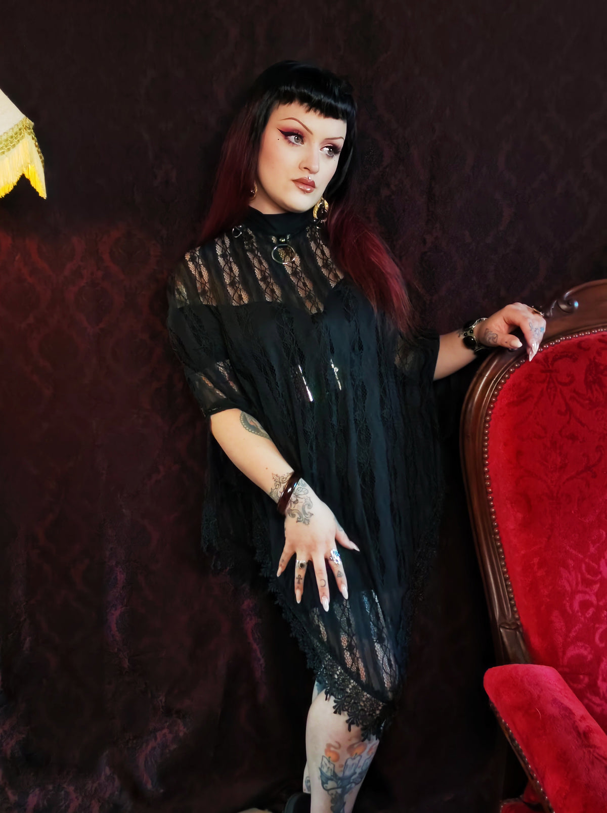 "Carmilla" lace poncho