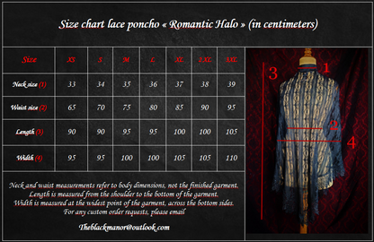 “Romantic Halo” Spiderweb Poncho