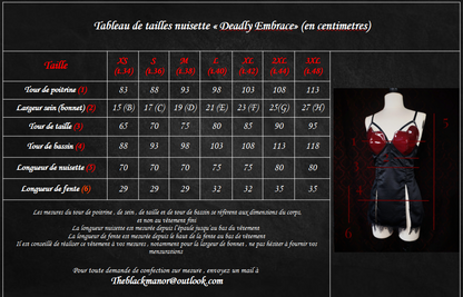 Nuisette "Deadly Embrace"